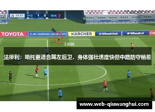 法廖利:哈托更适合踢左后卫,身体强壮速度快但中路防守稍差 法廖利:哈托更适合踢左后卫,身体强壮速度快但中路防守稍差